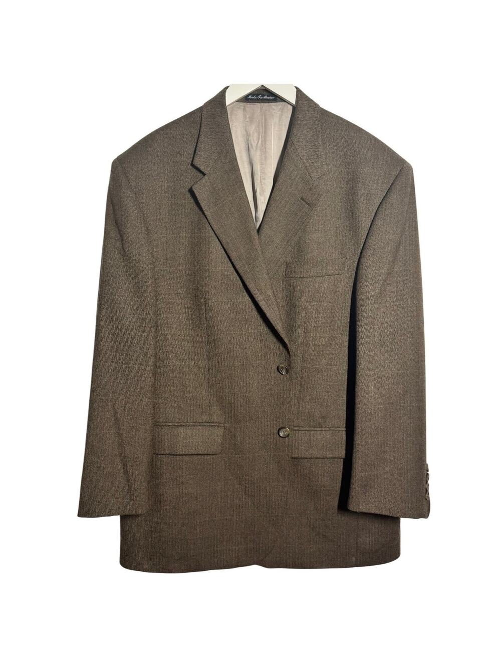 Lauren Ralph Lauren Mens 44R Brown Wool Sport Coat Blazer Preppy Old Money